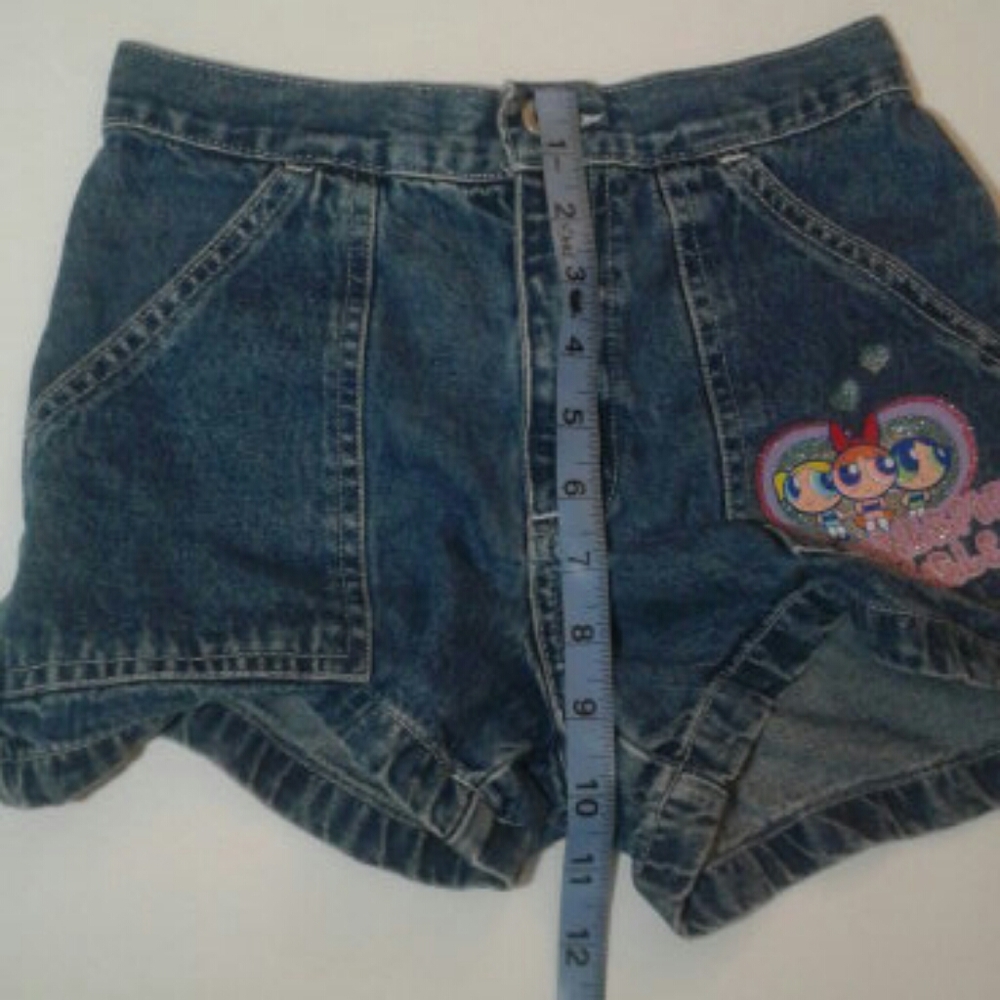 Cartoon Network Powerpuff Girls denim shorts size M (7-8) - Picture 8 of 9